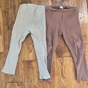 2-Pack H&M Ribbed Girls Leggings size 4T